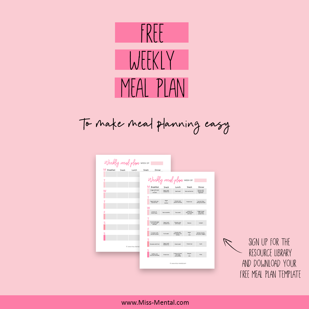 Free printable meal planner to make meal planning easy